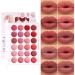 Lip Gloss Palette Lipstick Palette Matte Lip Color Long Lasting Lip Gloss for Outdoor Travel 24 Color Portable Moisturizing Lipstick Sheet - Buy Online on GoSupps.com