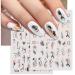 9 Sheets Gold Nail Art Stickers - Self-Adhesive 3D Decals for Nail Design - Abstract Line, Leopard Print, Leaves, Flower Sliders - French Manicure Decoration - Design 2 - Buy Online on GoSupps.com