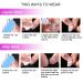 Buy Mouyouglow Baby Boomer Fingernails - White Gold Glitter 24 Pieces Artificial Acrylic Nails with Glue for Women - International Shipping Available - Buy Online on GoSupps.com
