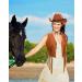 Yaomiao 70s Hippie Women's Fringe Vest & Cowgirl Hat Costume Set - Brown XX-Large - Buy Online on GoSupps.com