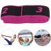 2 Pieces Yoga Stretch Belt & Resistance Bands - Adjustable Fitness Exercise Ribbons for Dance Gymnastics & Training (Pink & Yellow) - Buy Online on GoSupps.com