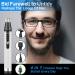 Professional USB Rechargeable Ear & Nose Hair Trimmer - 4 in 1 Waterproof Clippers for Men & Women - Buy Online on GoSupps.com