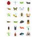 24 edible PRE CUT Insect insects bugs kids childrens party decoration cupcake toppers on wafer rice paper - Buy Online on GoSupps.com