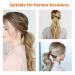 Zouiqss Spiral Hair Ties - Strong Hold Ponytail Holders | 12 Black Waterproof Hair Gums for All Hair Types - Buy Online on GoSupps.com
