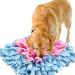 Ieuumler sniffing carpet dog smell training sniffing ceiling feed mat training mat for pet dog cats ie075 (45x45cm blue & pink) 45x45cm blue & pink