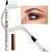 Waterproof Brow Pencil with Micro-Fork Tip Smudgeproof Fine Sketch Long Lasting Pen Natural Looking Stays On All Day. (Brown 2pcs) Brown 2pcs - Buy Online on GoSupps.com