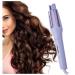 Curling Wand 1.25 Inch Automatic Curling Iron Rotating Auto Shut Off Fast Heating for Hair Styling Curling Iron for Long Hair Purple