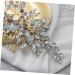 Ipetboom Silver Barrettes Hair Accessories Hair Barrettes for Women Silver Hair Clip Silver Headpiece Hair Side Comb Hair Comb Crystal Bridal Hair Combs Hairpin Bride Wedding - Buy Online on GoSupps.com