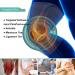 Knee Support Brace for Men M-XXL | Compression Sleeve for Arthritis & Joint Pain | Open Patella Pad & Stabilizers | Adjustable Straps | Men's Gift - Buy Online on GoSupps.com
