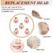 Rose Gold Replacement Heads for Women Eyebrow Hair Remover Trimmer Blades (5Pcs) | Painless & Perfect Touch | Includes Cleaning Brush | As Seen on TV - Buy Online on GoSupps.com