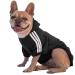 Ducomi dog sweater with hood for all sizes and breeds - warm and soft dog clothing - single -colored sweater for pets and puppies (black m) m black