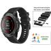 ANCOOL 22mm Soft Silicone Watch Band Replacement for Garmin Fenix 5/6/7 - Easy Fit, Black - Buy Online on GoSupps.com