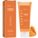 Carrot Soap for Skin Brightening Natural Carrot Face Wash for Glowing Skin Exfoliating Facial Cleanser for Dark Spots Hyperpigmentation Carotene Liquid Soap Reduces Acne and Evens Skin Tone