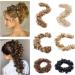 Hair Chignon Messy Bun Hair Slices 21 Inch Long Synthetic Messy Shaggy Bun Wrap Hair Ties Curly Bun Hair Ties for Women Hair Bun Messy Bun Hair Piece (Color : Q13 613) - Buy Online on GoSupps.com