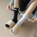 Couple Holding Hands Socks - 3D Doll Magnetic Suction Design - Set of 2 White Socks - Buy Online on GoSupps.com