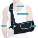 Arm Sling Shoulder Immobilizer - Medical Support Brace for Rotator Cuff Injury | Comfortable Adjustable L/XL for Men & Women | Suitable for Broken Dislocated Fracture or Strain - Buy Online on GoSupps.com