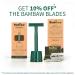 Eco-Friendly Bambaw Sea Green Double Edge Safety Razor for Men with Stand | Reusable Metal DE Razor - Buy Online on GoSupps.com