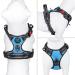 Phoepet Reflective Dog Harness for Small Dogs | Adjustable Front Clip & Handle | Easy On/Off | Medium Blue - Buy Online on GoSupps.com