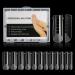 BNG Dual Nail Forms For Gel Builder 120 Pcs Dual Forms Upgraded Style Professional Polymer Gel Nails Extension Mold Full Cover Acrylic Nail Molds Quick Building Mold M