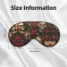 SSIMOO Skull & Red Rose Soft Sleep Eye Mask | Breathable Travel Eye Patch for Relaxation | Black - Buy Online on GoSupps.com