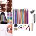 kawehiop Versatile 12 Colors Hair Extension Tinsel Kit 2400 Strands for Styling Women and Men 94cm 1Set 1Set 94cm - Buy Online on GoSupps.com