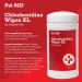 Pet MD Chlorhexidine XL Wipes with Aloe for Dogs & Cats - 70 Medicated Wipes for Skin Infections, Hotspots, Acne & More - Buy Online on GoSupps.com