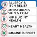 Bark&Spark Omega 3 Fish Oil Chews for Dogs - Allergy Relief - Joint Health - Skin & Coat Supplement - 180 Ct - Buy Online on GoSupps.com