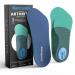 Plantar Fasciitis Insoles Heel Pain Relief Orthotics 3/4 Length Arthritis Support Inserts Relieve Arthritis Pain Heel Spurs General Heel Aggravation Women's 6-10 1 Pair Blue Green Small(1 Pair)
