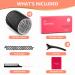 Hair Rollers Set (18Pcs) - 8 Self Grip Black Hair Rollers for Long & Short Hair Volume & Styling (50mm) 8 Duckbill Hair Clips 1 Braider & 1 Comb No Heat Rollers - Buy Online on GoSupps.com