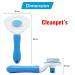 Cleanpets Self-Cleaning Dog & Cat Brush - Perfect for Short & Long Hair - Removes Undercoat - Blue - Buy Online on GoSupps.com