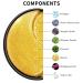 Shop Atsense 24K Gold Eye Pads - Reduce Dark Circles & Puffiness | Hyaluron Retinol Collagen | 60 PCs Anti-Aging Eye Masks - Buy Online on GoSupps.com