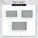 Bone Dry Cat Shape Pet Food Mat - Embroidered Microfiber, Taupe - Buy Online on GoSupps.com