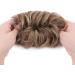 Thick Curly Hair Bun Extension | Synthetic Messy Updo Scrunchie | Light Auburn & Honey Blonde Hairpiece for Women and Girls - Buy Online on GoSupps.com