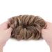 Silk-Co Hair Part with Rubber Band - Wavy Soft Bun Hair Extensions 45g | Thickening Messy Bun Updos in Red Brown & Dark Blonde - Buy Online on GoSupps.com