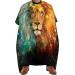 Lion Constellation Galaxy Barber Cape with Adjustable Snap Hair Cutting Salon Barber Apron for Adult