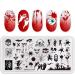 YZDKJ Snow Halloween Christmas Nail Stamping Plates - Festive Manicure Image Stencils for New Year & Holiday Nails - Buy Online on GoSupps.com