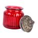 Zerodeko 1pc Red Airtight Jar Food Decor Spice Containers Red Decor Clear Pasta Containers Tea Storage Jar Condiments Containers Rice Container House Decorations for Home Can Glass Resin