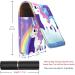 Mini Rainbow Unicorn Lipstick Case | Leather Lip Gloss Organizer with Mirror | Cute Cartoon Lipstick Holder Bag - Buy Online on GoSupps.com