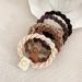 Cotton Hair Ties Braided Hair Bands Elastic Hair Ties Ropes Braided Ponytail Holders 5 Sets (Cross weave - black) - Buy Online on GoSupps.com