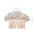 Frcolor Bridal Hair Comb | Simulated Pearl Wedding Hair Accessories in Rose Gold - Perfect for Brides - Buy Online on GoSupps.com