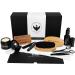 Moosetache And Eagle 8 in 1 Men's Beard Grooming Kit - Vegan & Alcohol-Free Luxury Set with Beard Oil, Balm, Brush, Comb, Scissors, Tweezers & Towel - Buy Online on GoSupps.com