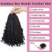COOKOO 10 Inch Goddess Box Braids Crochet Hair - 8 Pack Bohemian Hippie Style for Black Women - Buy Online on GoSupps.com