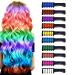 Lerkely Hair Chalk Comb 10 Colors Temporary Hair Color Chalk Comb Set Washable Hair Chalk Pens for Girls Kids Gifts Idea Halloween Set