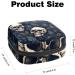 Skulls and Leaves Sanitary Napkin Storage Bag - Portable Period Pouch for Women and Teen Girls - Multi-colored - Buy Online on GoSupps.com