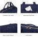 BAGSMART Large Hanging Travel Toiletry Bag for Women | Dark Blue | Full-Sized Container Holder - Buy Online on GoSupps.com