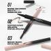 Eyebrow pencils microbladin eyebrow pencil with 4pointed microfork tip Dropshaped angled eyebrow brush for precise shaping smudgeproof eyebrow enhancer natural lifting 02 brown - Buy Online on GoSupps.com