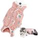 1 piece of cat body after op anti-trim cat professional recovery suit dog cat clothing after castration alternative surgical recreational suit for belly wounds or skin diseases L pink