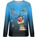 Happy New Year 2023 Elk Print Christmas Sweatshirt for Women - Crew Neck Long Sleeve Top (Dark Blue, Medium) - Buy Online on GoSupps.com