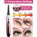 Kalolary Heated Eyelash Curlers 4 Temp Modes Heated Lash Curler with Eyelash Tweezers and Lash Comb 8s Fast Heating Electric Eyelash Curler with LED Display for 24h Long Lasting Natural Curling - Buy Online on GoSupps.com