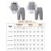 Amissz Baby Boy Formal Tuxedo Clothing Set 12-18 Months - Gentleman Romper Jumpsuit, Pants, Bow Tie - Grey - Buy Online on GoSupps.com
